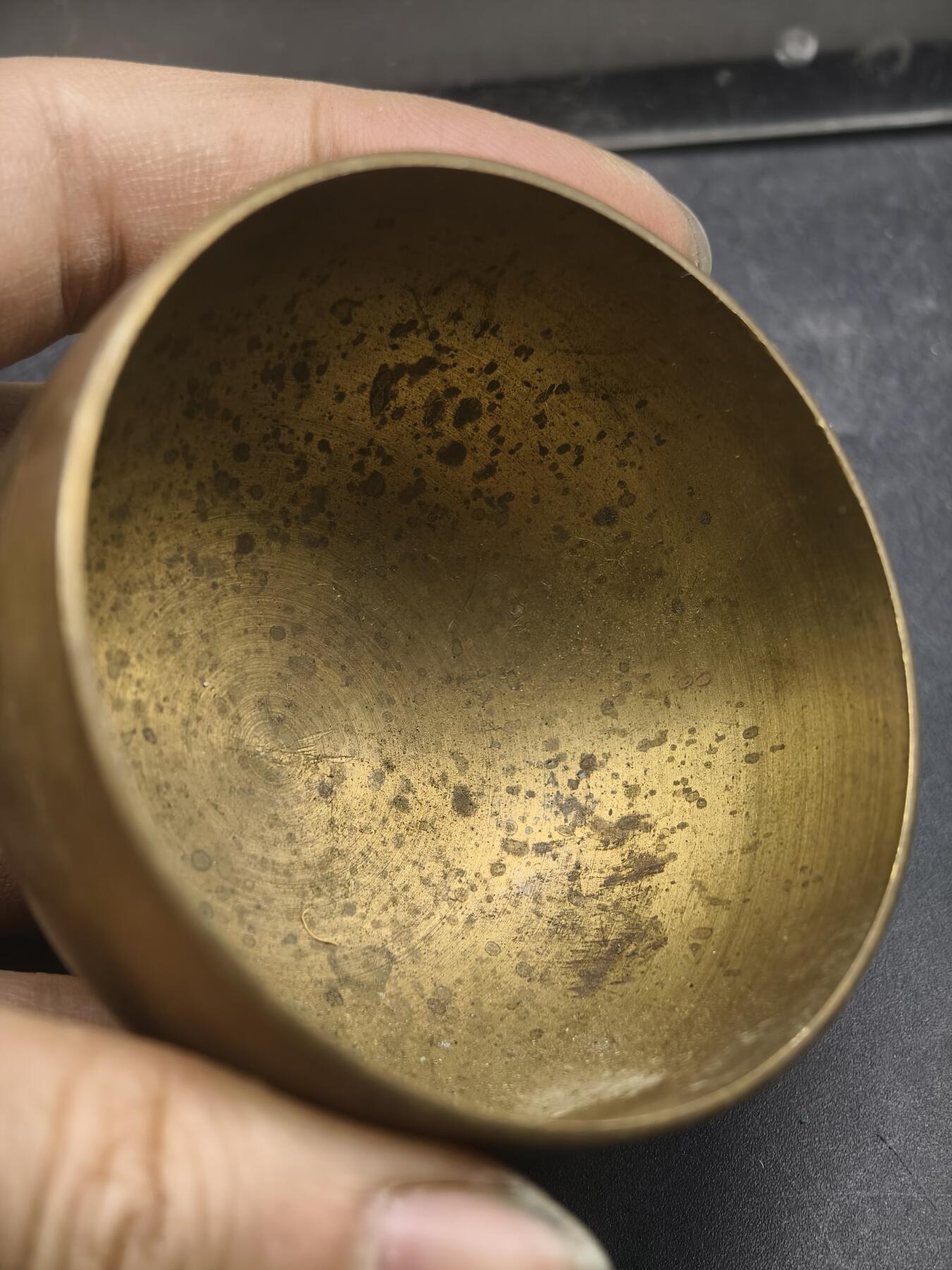 97期回流戒指饰品杂件纪念章丝路钱币专场 宗教铜钵