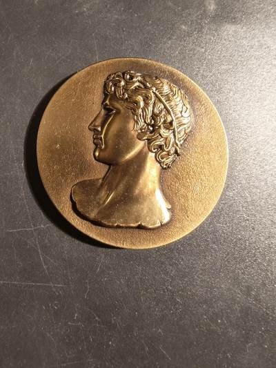 老王徽章第171期 - 法国体育教育协会大铜章    直径50mm    重量60.6g