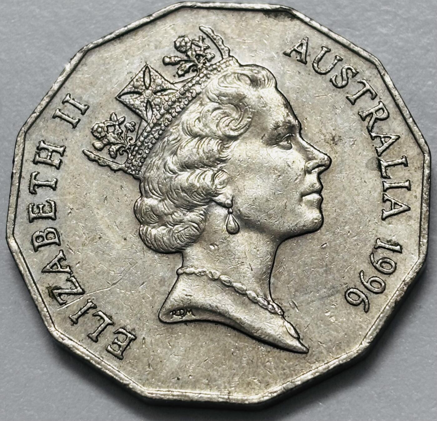 文馨钱币收藏第 286 场，圣诞节专场【 长期接收代拍品低至 0 佣金】 1996年澳大利亚 50 分