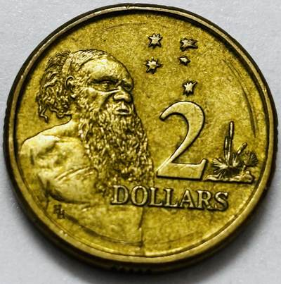 文馨钱币收藏第 286 场，圣诞节专场【 长期接收代拍品低至 0 佣金】 - 好品 1988 年澳大利亚土著人 2 元纪念币