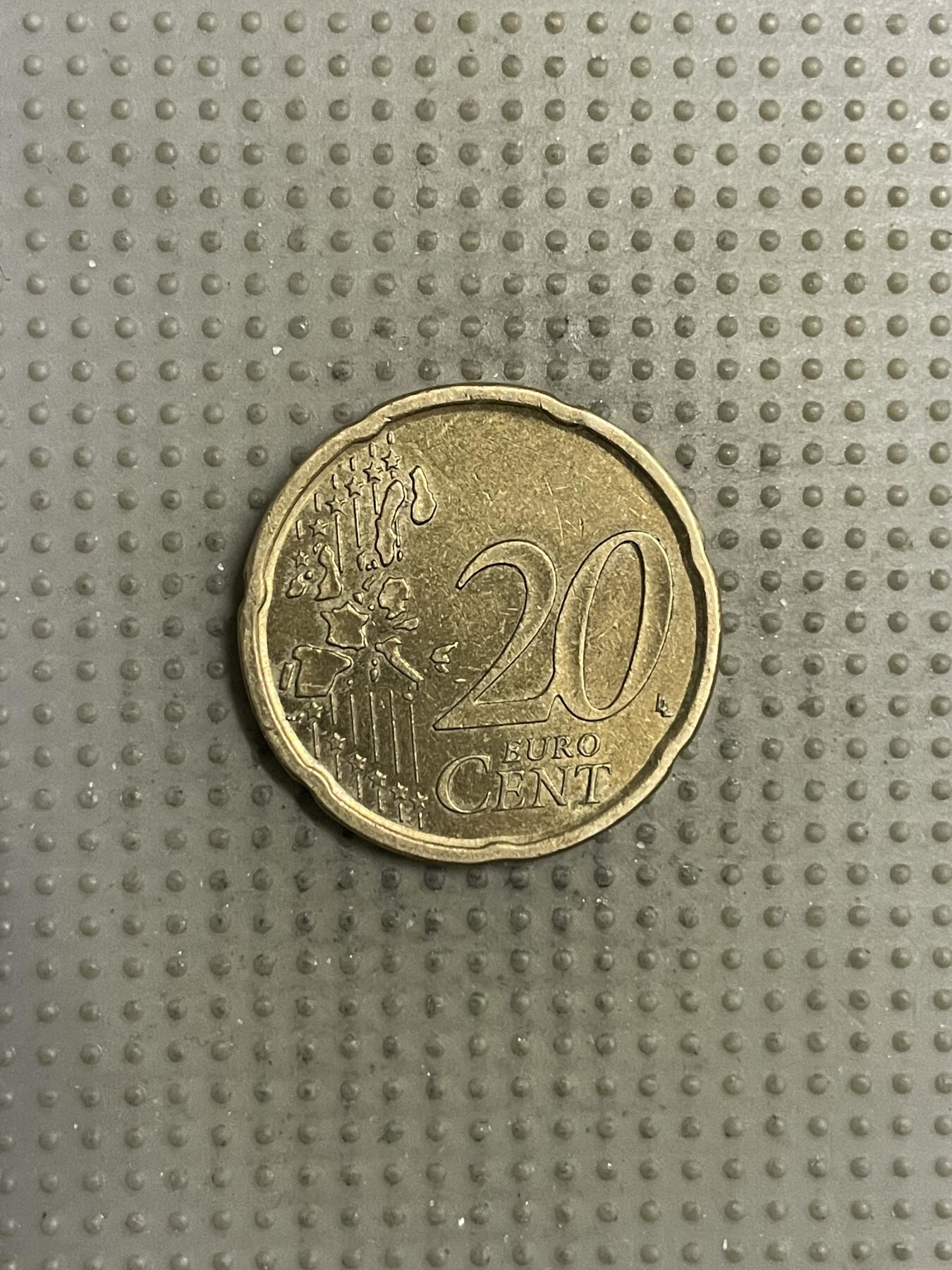 2025年第145场各国散币拍卖（总第145场） 西班牙2001年20欧分