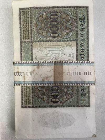 威玛德国纸币全新原捆100张连号标价为单价100张合卖不单卖 - 威玛德国纸币全新原捆100张连号标价为单价100张合卖不单卖