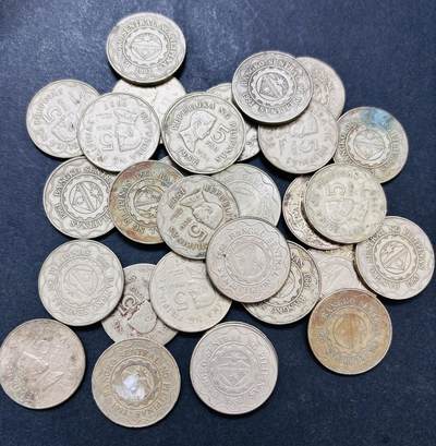 文馨钱币收藏第 286 场，圣诞节专场【 长期接收代拍品低至 0 佣金】 - 菲律宾 5 比索 30 枚，年份未挑