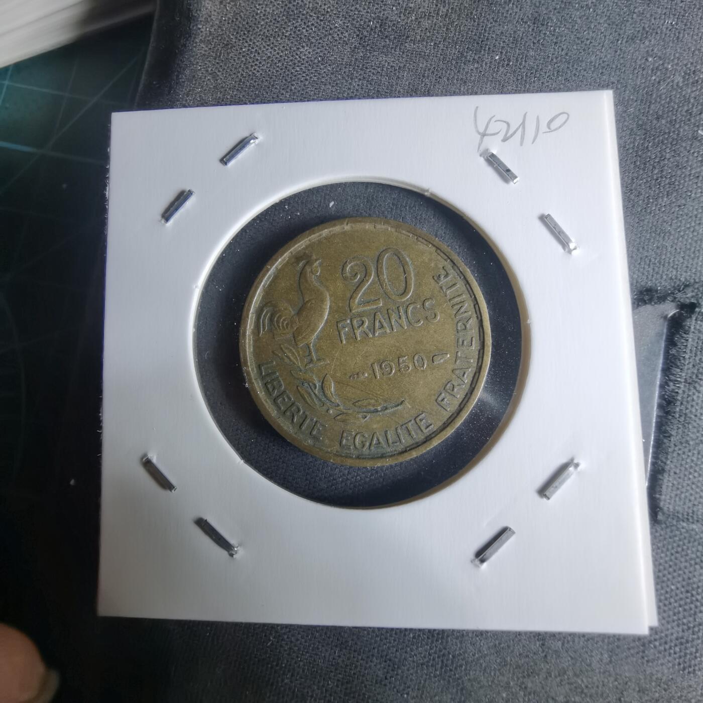 沼泽如烟--第942场 法国1950年20法郎