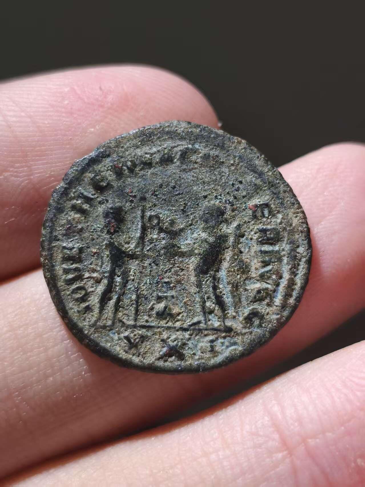 星盘世界钱币十二月二十七日古典币专场 古罗马帝国 四帝共治- 戴克里先铜币 背面君权神授