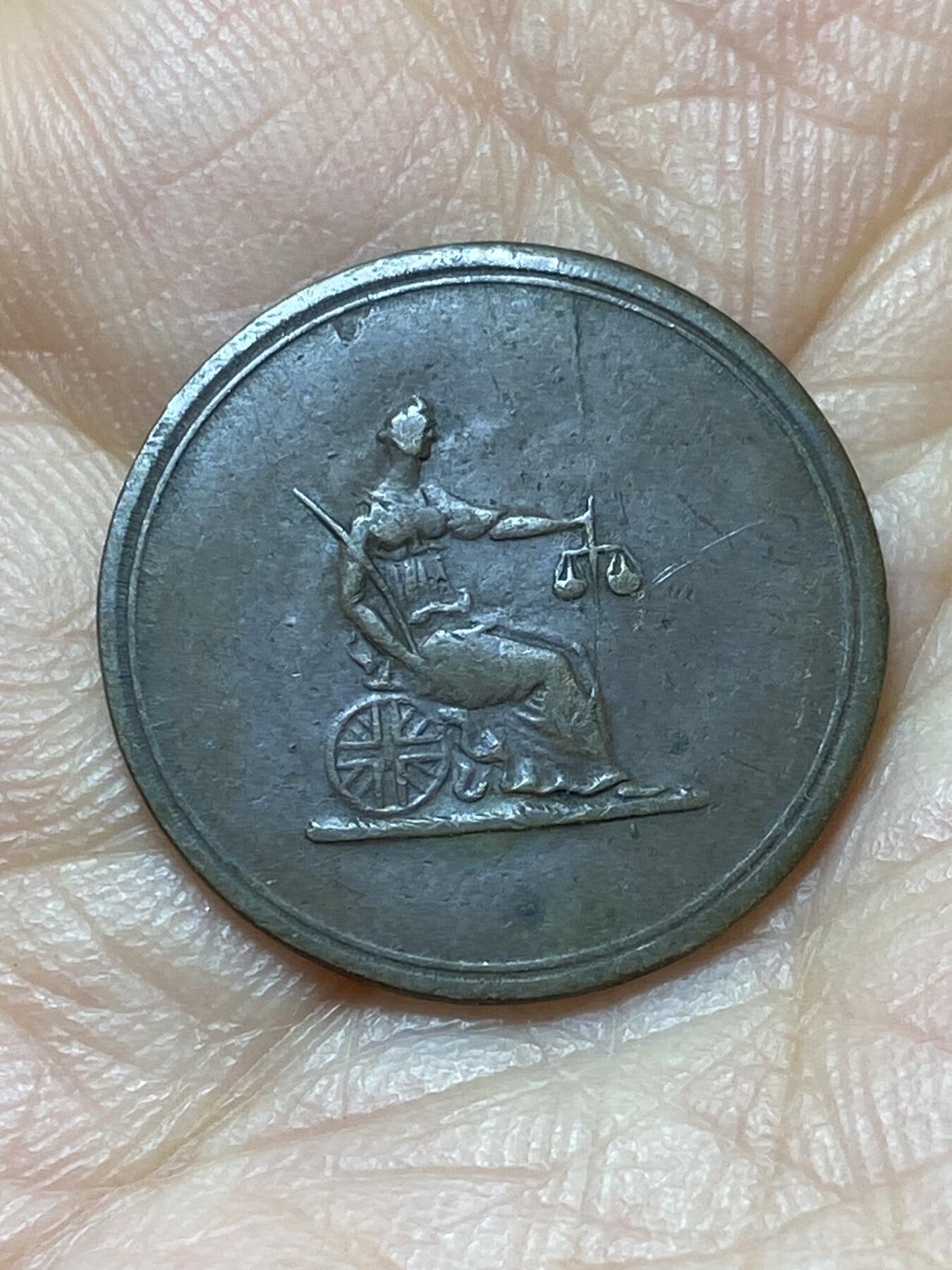 2025年第一百四十四场(总第一百七十场）品种丰富英国一线回流散币年末特拍场第一场(免佣金) 稀少品种–英国🇬🇧1820-1830年哥伦比亚法新商业代币