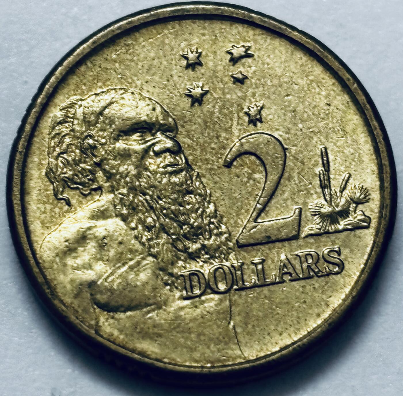 文馨钱币收藏第 286 场，圣诞节专场【 长期接收代拍品低至 0 佣金】 好品 2013 年澳大利亚土著人 2 元纪念币