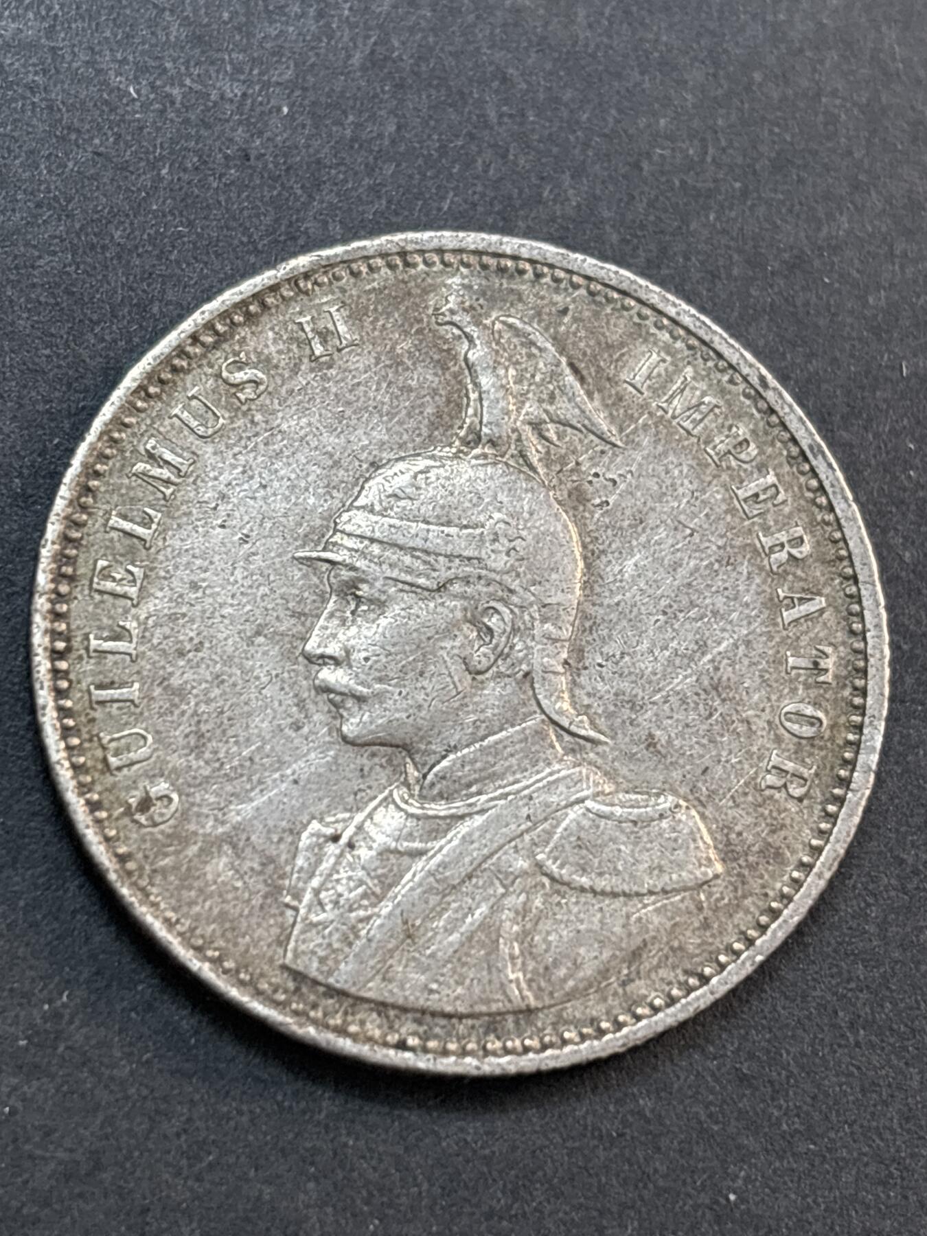 文馨钱币收藏第 286 场，圣诞节专场【 长期接收代拍品低至 0 佣金】 极美品 1910 年德属东非 1 卢比银币