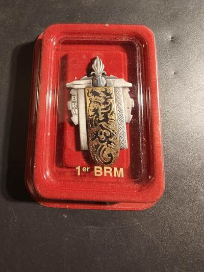 老王徽章第171期 - 法国外籍军团第1摩托化营证章    原盒