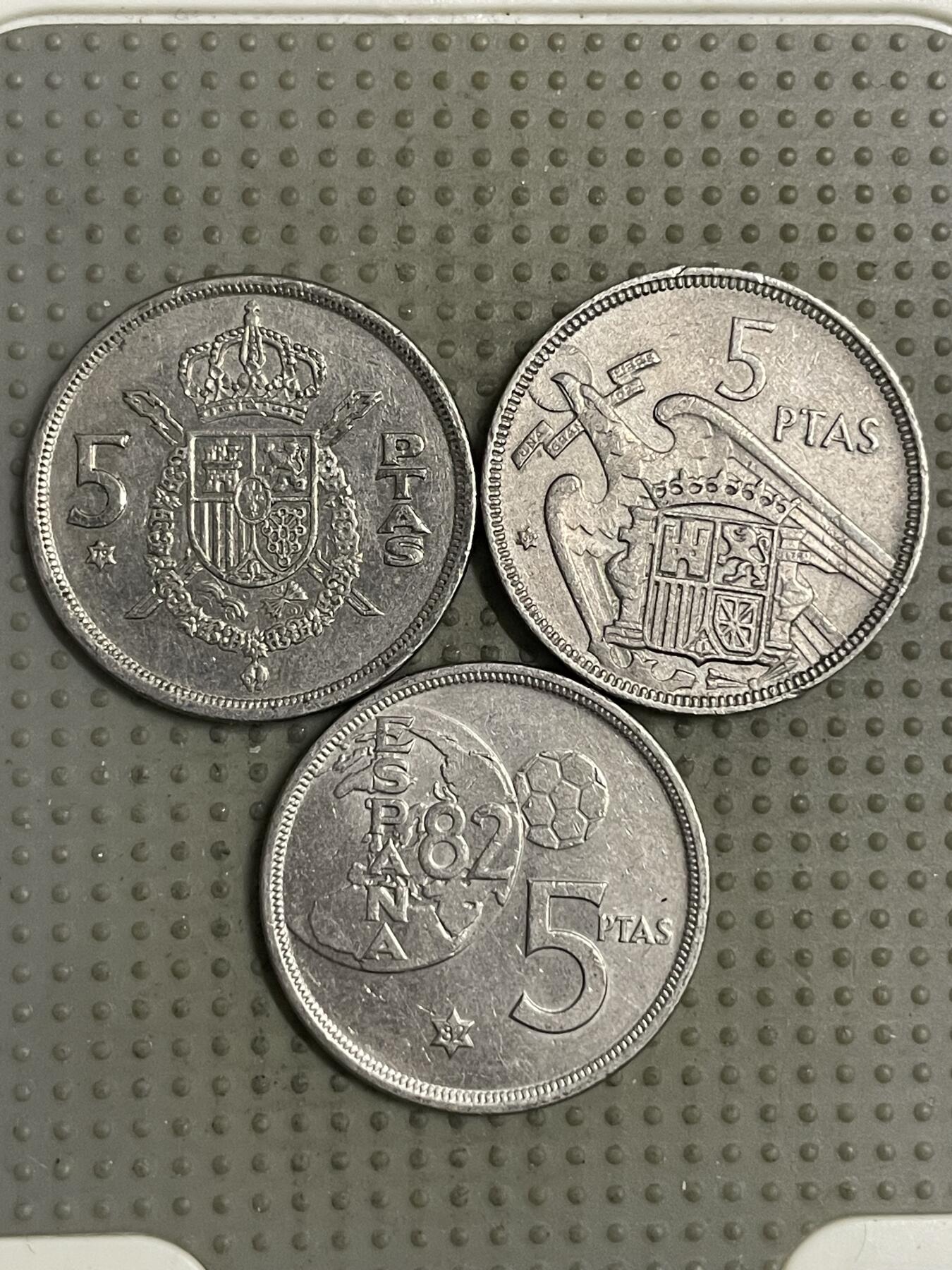 2025年第145场各国散币拍卖（总第145场） 西班牙5比赛塔3枚