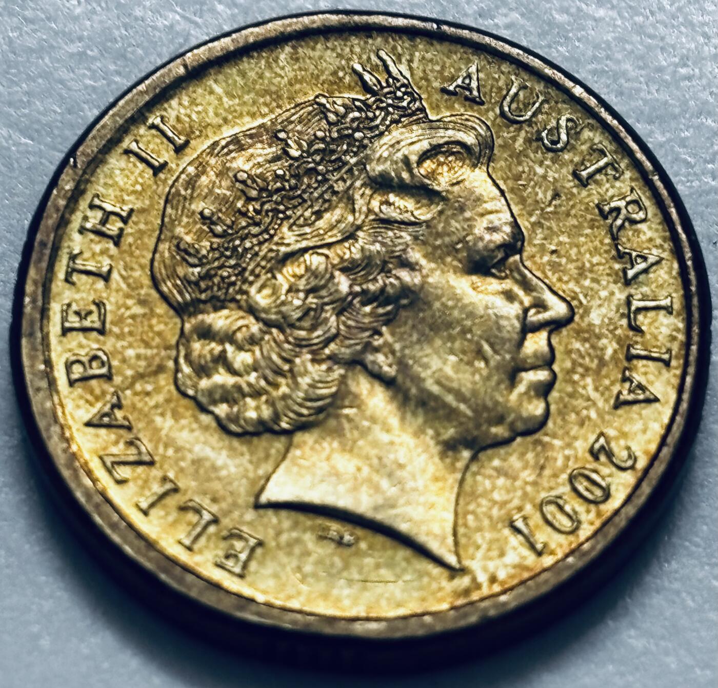 文馨钱币收藏第 286 场，圣诞节专场【 长期接收代拍品低至 0 佣金】 好品 2001 年澳大利亚土著人 2 元纪念币