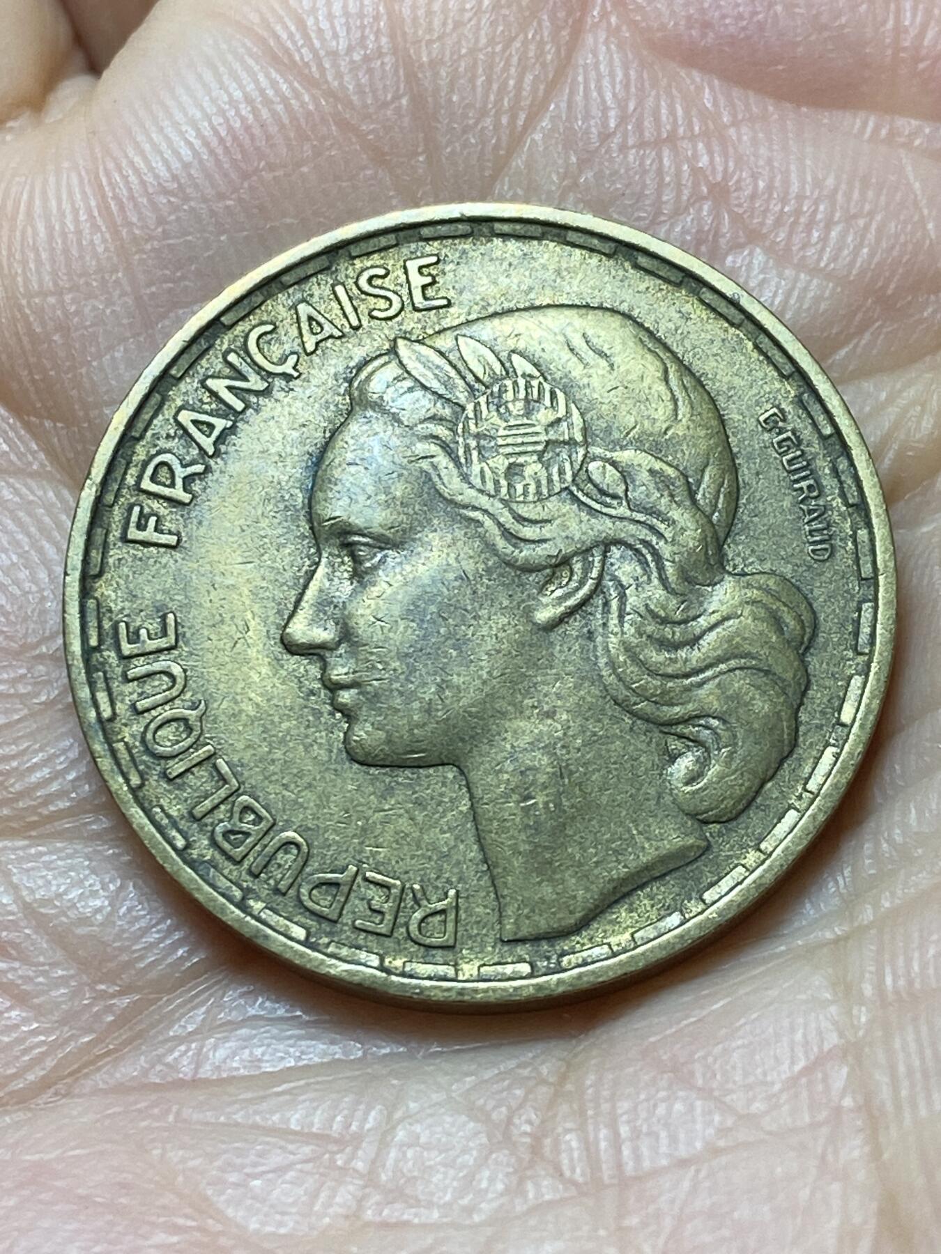 2025年第一百四十四场(总第一百七十场）品种丰富英国一线回流散币年末特拍场第一场(免佣金) 法兰西第四共和国1952年50法郎(B标，博蒙莱罗热造)