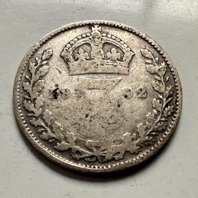 🌹外币初藏🌹🐯2025年第144场  每周二四六晚8️⃣点 接代拍 - 英国1902年3便士银币 高银 c