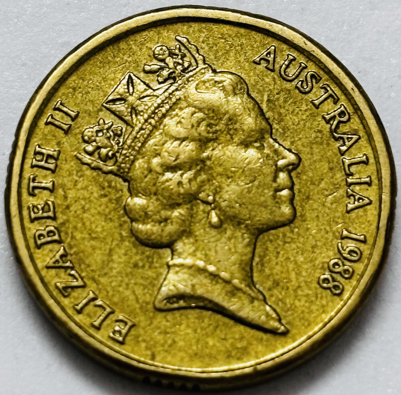 文馨钱币收藏第 286 场，圣诞节专场【 长期接收代拍品低至 0 佣金】 好品 1988 年澳大利亚土著人 2 元纪念币