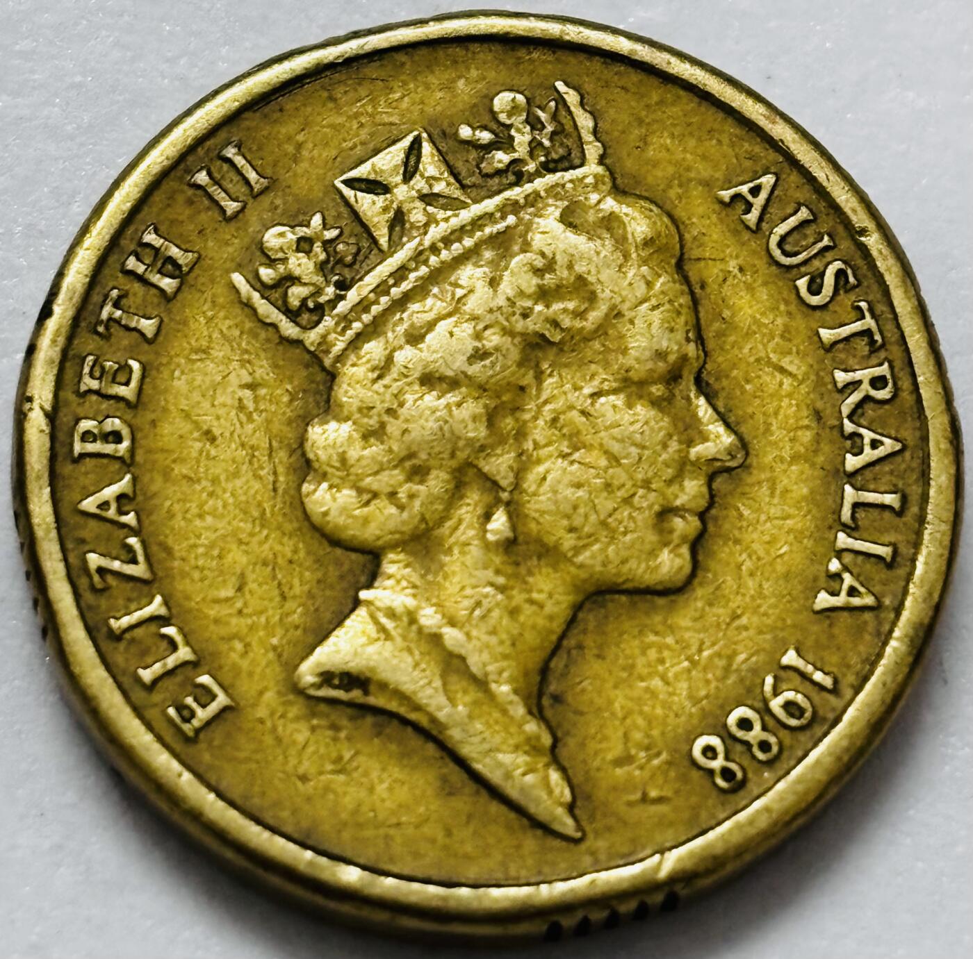 文馨钱币收藏第 286 场，圣诞节专场【 长期接收代拍品低至 0 佣金】 好品 1988 年澳大利亚土著人 2 元纪念币