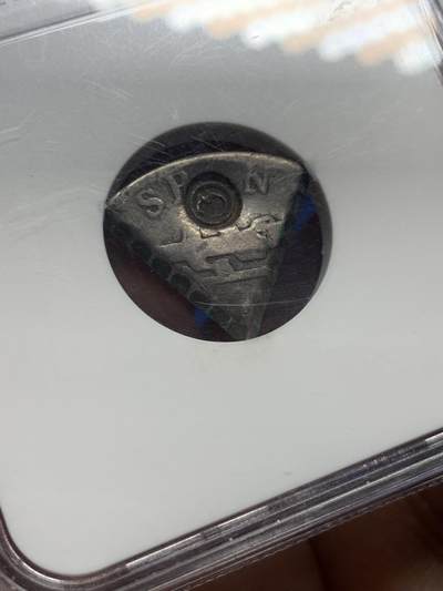 《竞宝斋》第449场 周日，周一，周二  3场连拍 （全场包邮，欢迎送拍） NGC F12 荷属库拉索(加勒比地区) 1818年 3里亚尔 银币 稀见品种