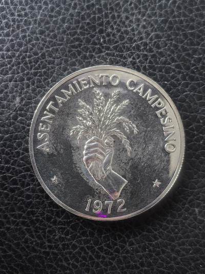 道一币馆币章第一百六十一场 - 巴拿马1972年世界粮农组织fao5巴波亚银币  35g 900s