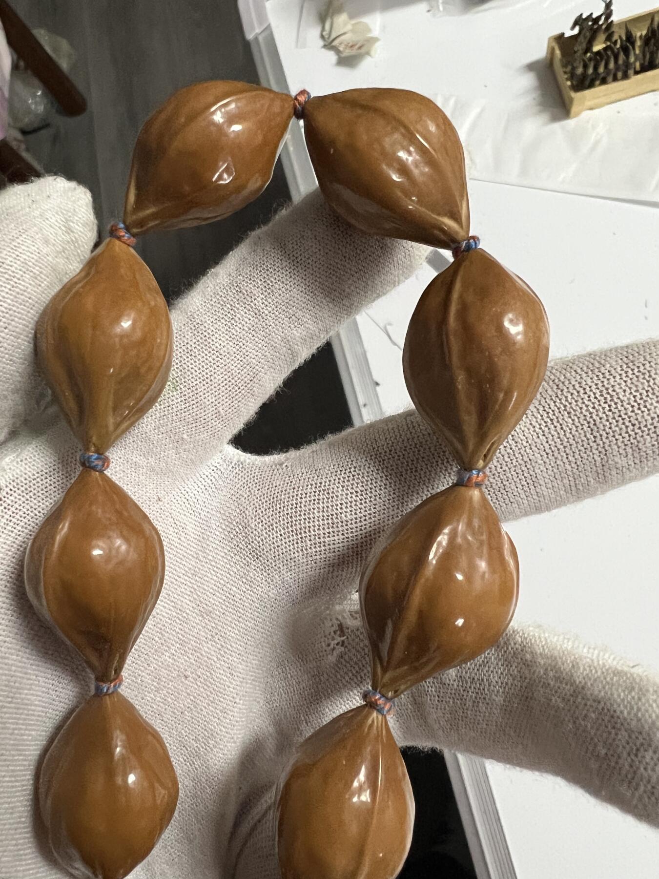 零元拍：橄榄核老油核手持18-19，已做抛光