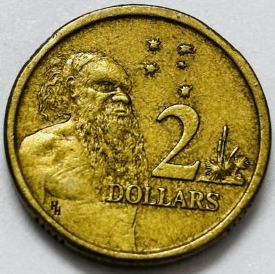 文馨钱币收藏第 286 场，圣诞节专场【 长期接收代拍品低至 0 佣金】 - 好品 1988 年澳大利亚土著人 2 元纪念币