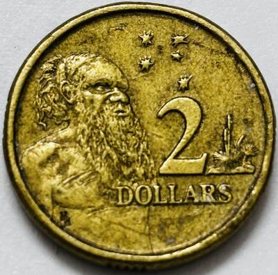 文馨钱币收藏第 286 场，圣诞节专场【 长期接收代拍品低至 0 佣金】 - 好品 1988 年澳大利亚土著人 2 元纪念币