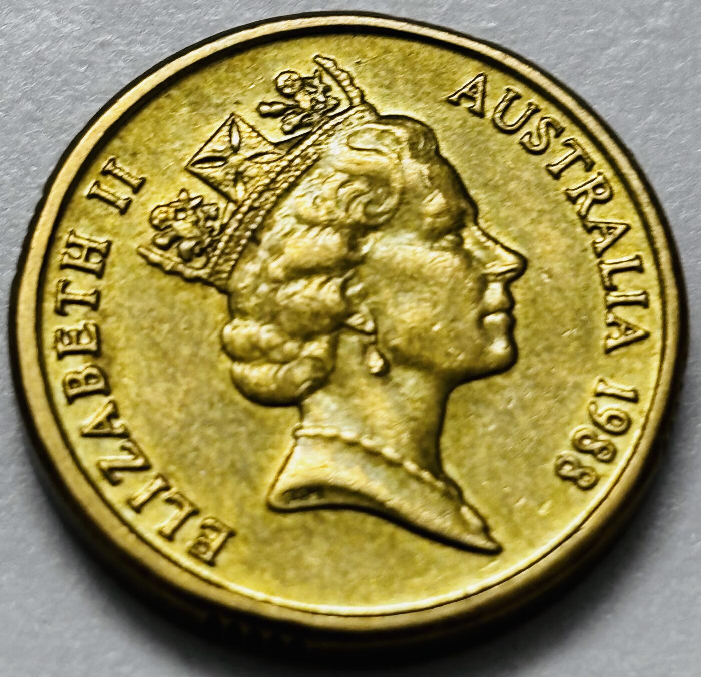 文馨钱币收藏第 286 场，圣诞节专场【 长期接收代拍品低至 0 佣金】 好品 1988 年澳大利亚土著人 2 元纪念币