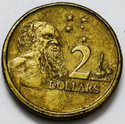 文馨钱币收藏第 286 场，圣诞节专场【 长期接收代拍品低至 0 佣金】 - 好品 1995 年澳大利亚土著人 2 元纪念币