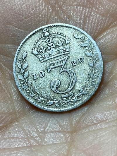 2025年第一百四十四场(总第一百七十场）品种丰富英国一线回流散币年末特拍场第一场(免佣金) - 英国🇬🇧1920年3便士银币(乔治五世第二版首发年，500银)