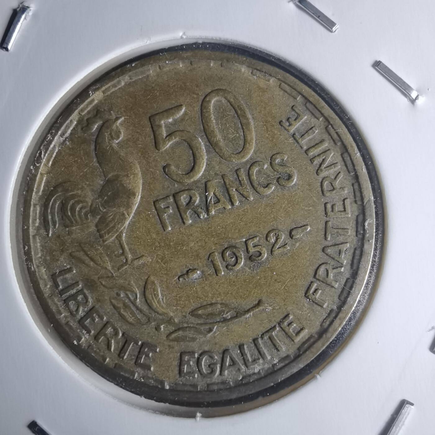 沼泽如烟--第942场 法国1952年50法郎