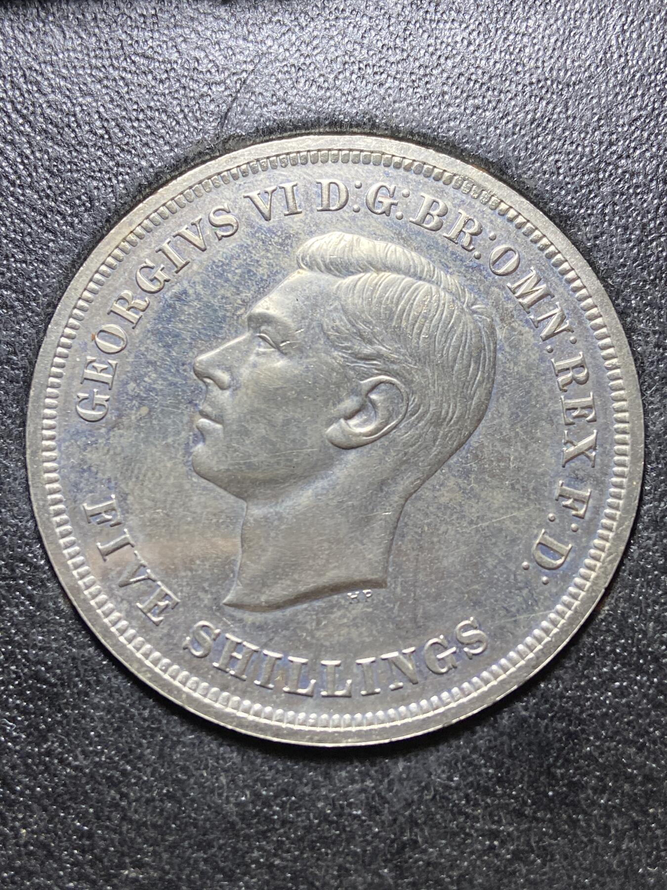 2025年第一百四十四场(总第一百七十场）品种丰富英国一线回流散币年末特拍场第一场(免佣金) 原盒绿盒说明书全–英国🇬🇧1951单年份5先令(乔治六世时期)