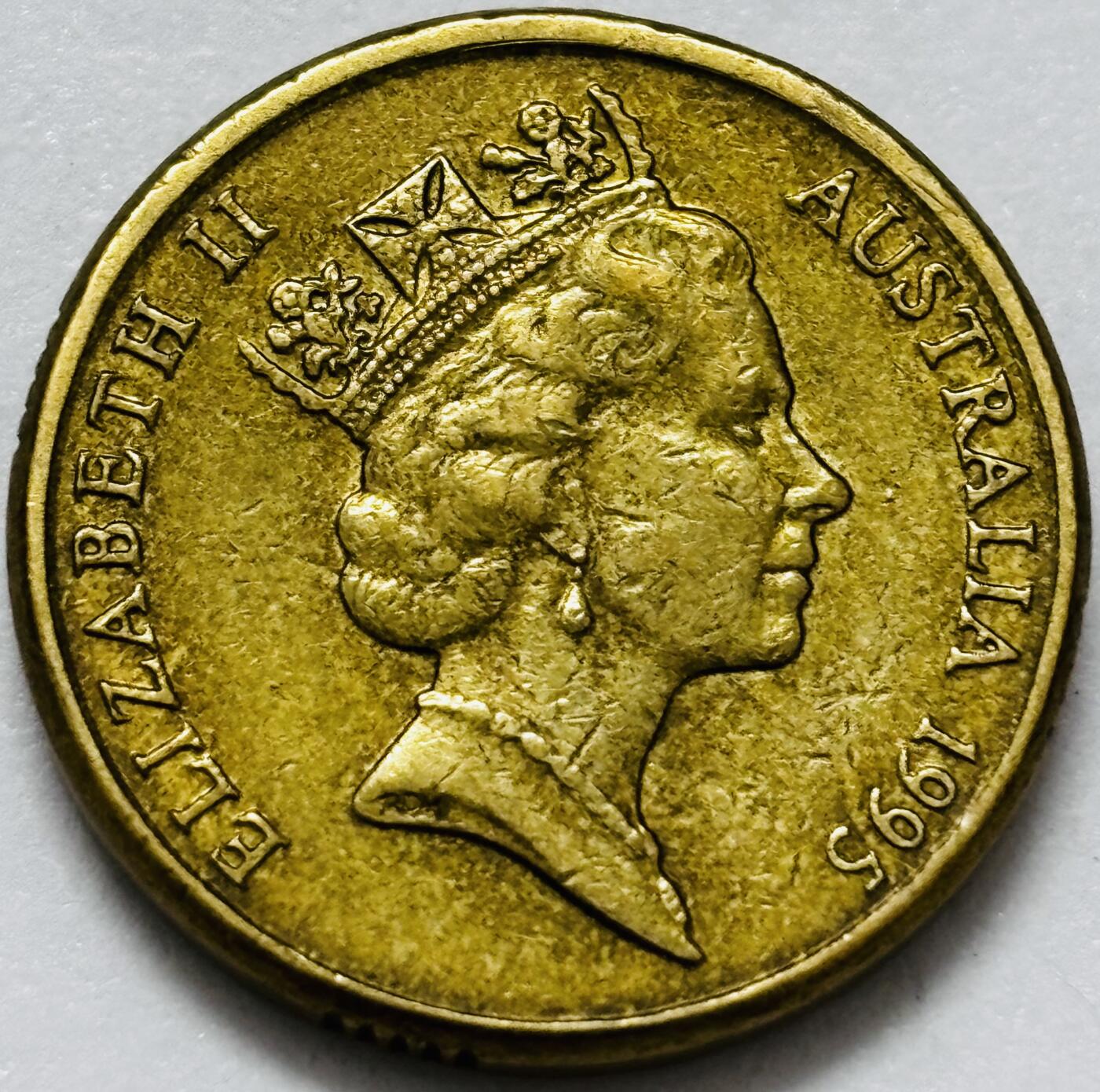 文馨钱币收藏第 286 场，圣诞节专场【 长期接收代拍品低至 0 佣金】 好品 1995 年澳大利亚土著人 2 元纪念币