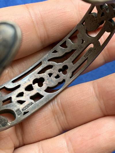 《竞宝斋》第449场 周日，周一，周二  3场连拍 （全场包邮，欢迎送拍） 东南亚早期银手镯 50.2g 约760银