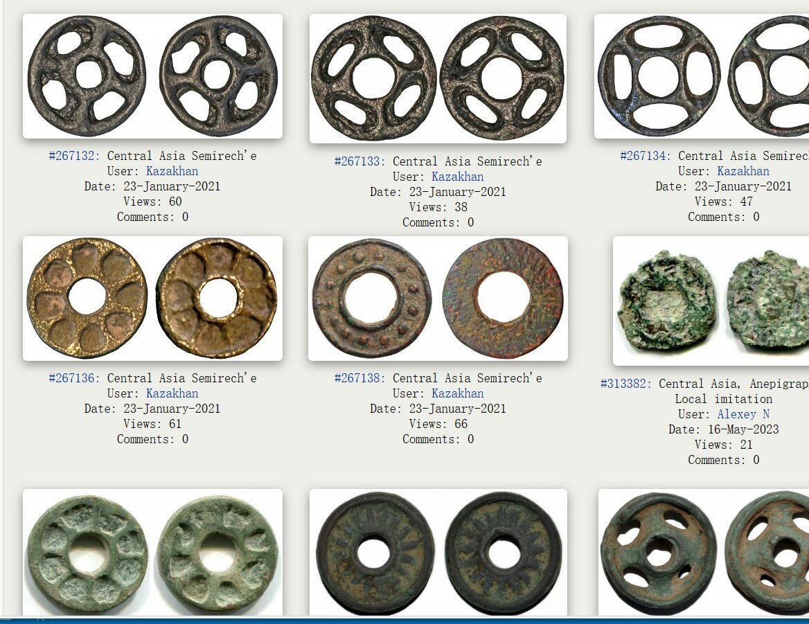 97期回流戒指饰品杂件纪念章丝路钱币专场 7-8世纪七河流域碎叶城