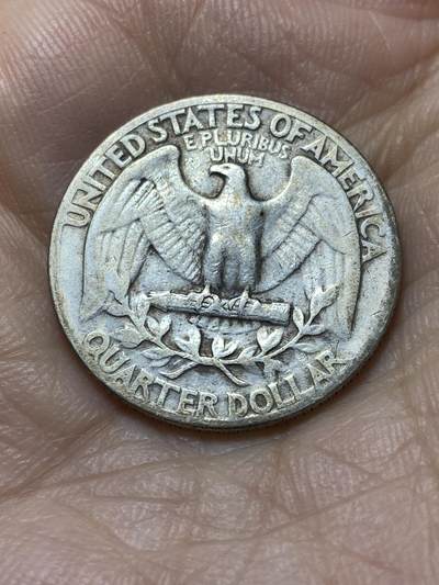 2025年第一百四十四场(总第一百七十场）品种丰富英国一线回流散币年末特拍场第一场(免佣金) - 美国🇺🇸1943年1/4元银币(华盛顿1/4元第一版，无标版，900高银)