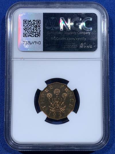 《竞宝斋》第449场 周日，周一，周二  3场连拍 （全场包邮，欢迎送拍） NGC PF66 英国1937年乔治六世精制3便士铜币