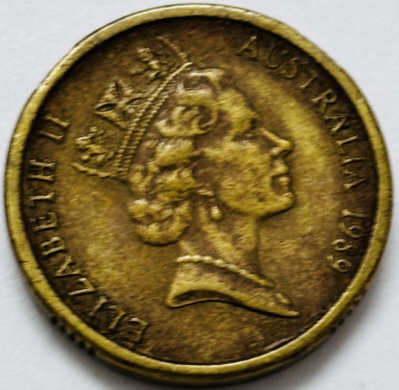 文馨钱币收藏第 286 场，圣诞节专场【 长期接收代拍品低至 0 佣金】 好品 1989 年澳大利亚土著人 2 元纪念币