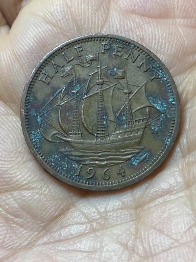 2025年第一百四十四场(总第一百七十场）品种丰富英国一线回流散币年末特拍场第一场(免佣金) - 英国🇬🇧1964年半便士(伊丽莎白二世青年桂冠第二版)