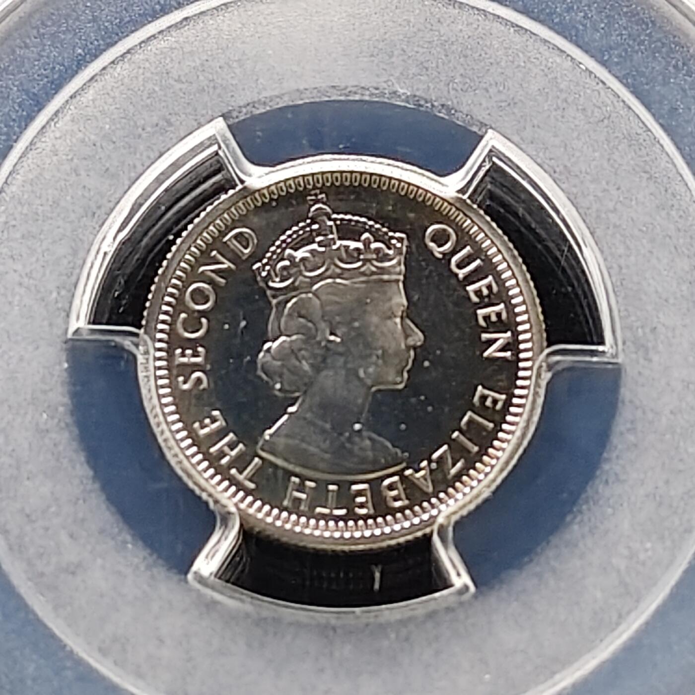 【全场包邮】纯粹捡漏拍489场（免费代拍第26场） 【收藏级·冠军分·稀少】英属加勒比领土1955年10分精制币-量2000-PCGS PR67 CAM