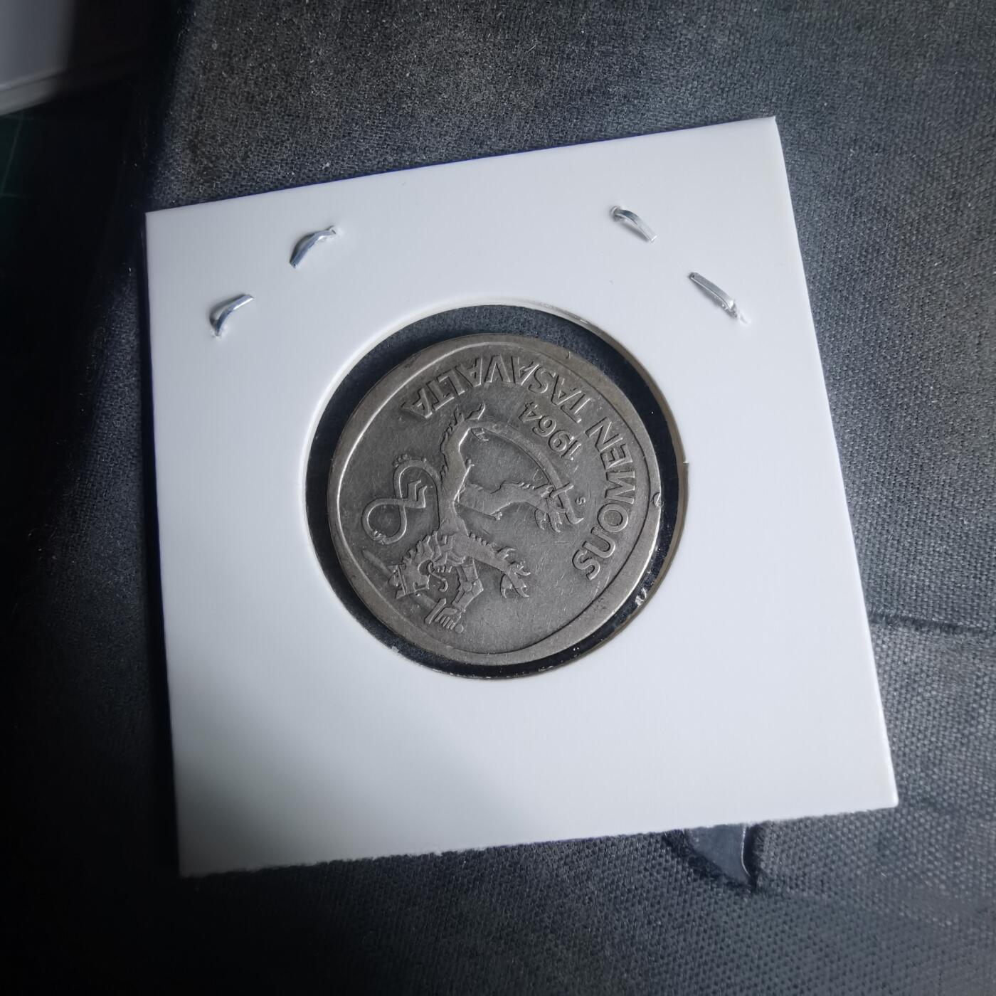 沼泽如烟--第940场 芬兰1964年1马克银币