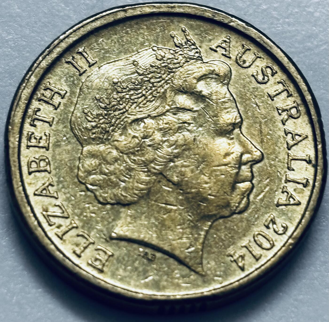 文馨钱币收藏第 286 场，圣诞节专场【 长期接收代拍品低至 0 佣金】 好品 2014 年澳大利亚土著人 2 元纪念币