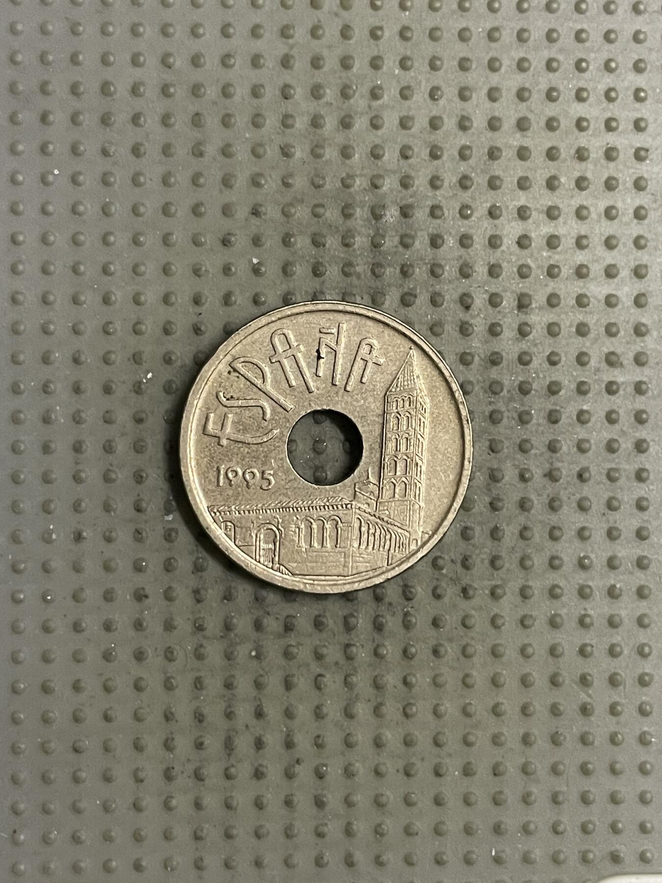 2025年第145场各国散币拍卖（总第145场） 西班牙1995年卡斯蒂利亚和莱昂25比赛塔纪念币