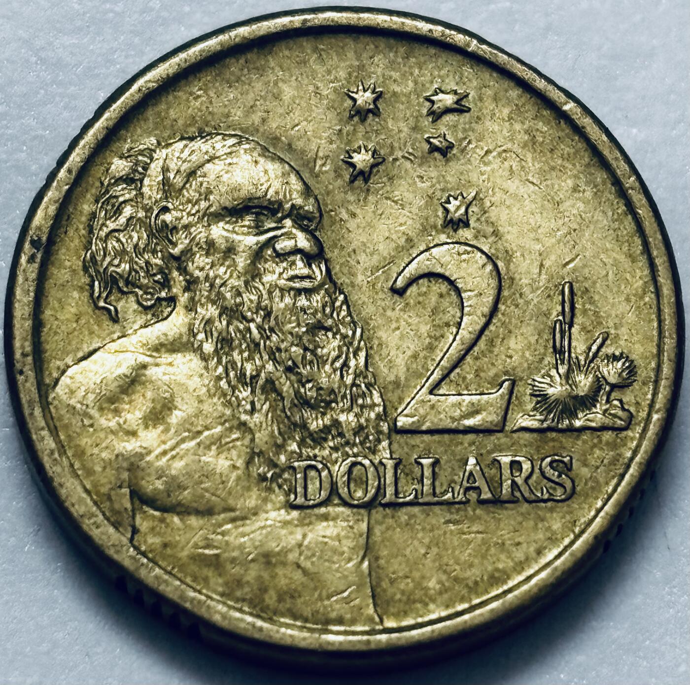 文馨钱币收藏第 286 场，圣诞节专场【 长期接收代拍品低至 0 佣金】 好品 2006 年澳大利亚土著人 2 元纪念币