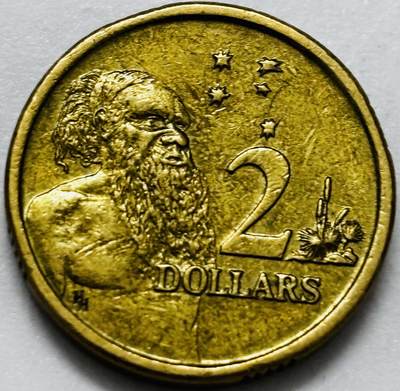 文馨钱币收藏第 286 场，圣诞节专场【 长期接收代拍品低至 0 佣金】 - 好品 1988 年澳大利亚土著人 2 元纪念币