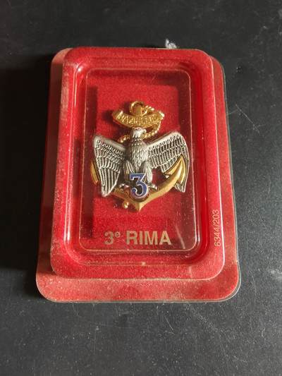 老王徽章第171期 - 法国海军陆战队第3步兵团证章    原盒