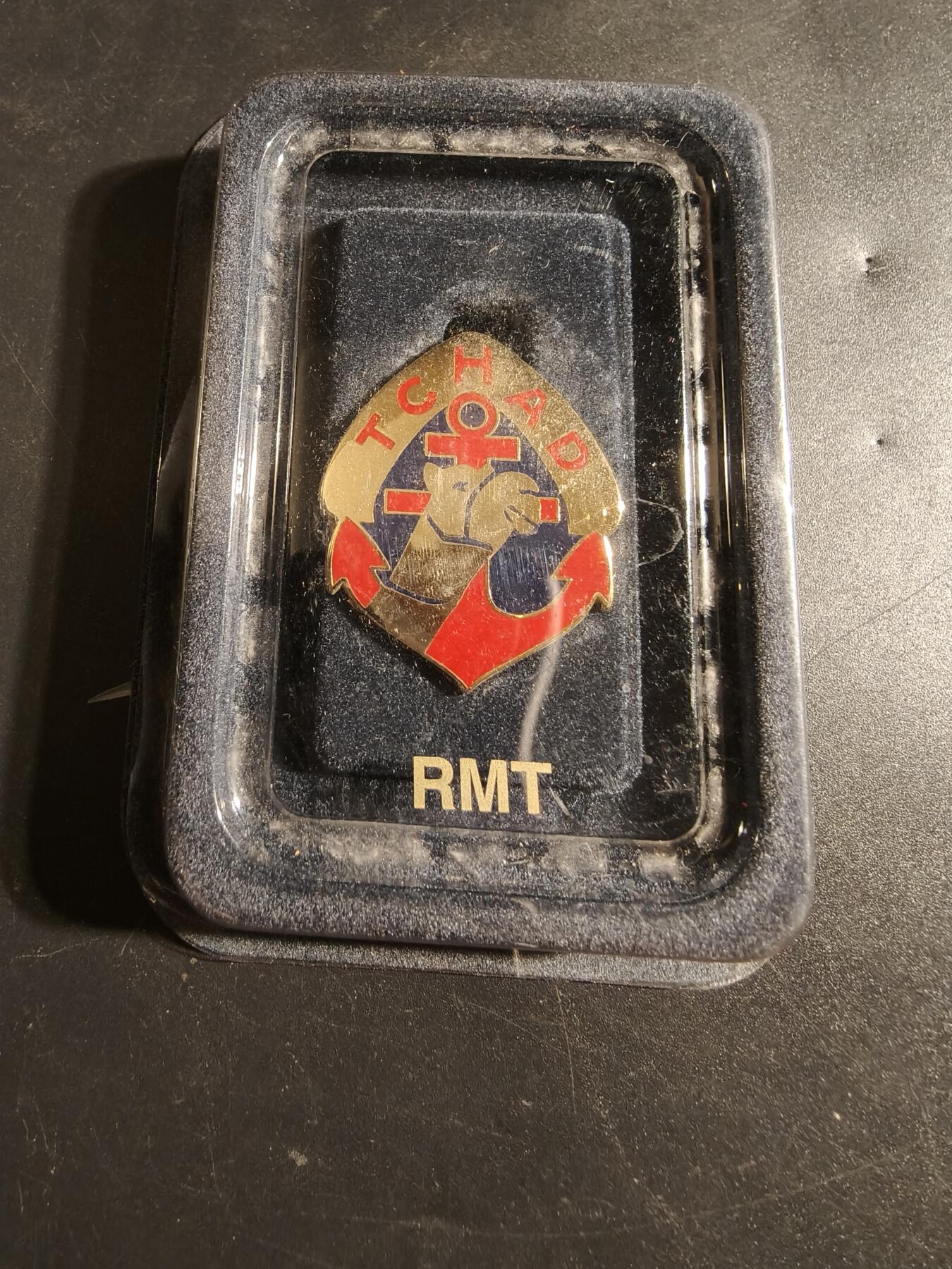 老王徽章第171期 法国乍得行军团证章    原盒