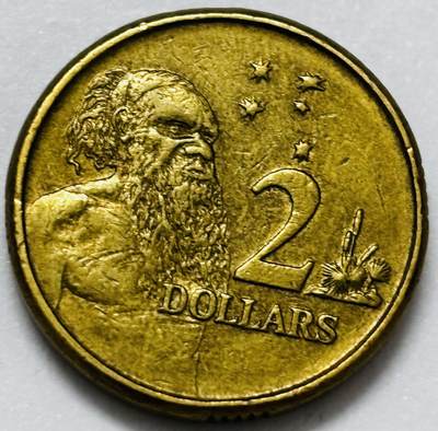 文馨钱币收藏第 286 场，圣诞节专场【 长期接收代拍品低至 0 佣金】 - 好品 1995 年澳大利亚土著人 2 元纪念币