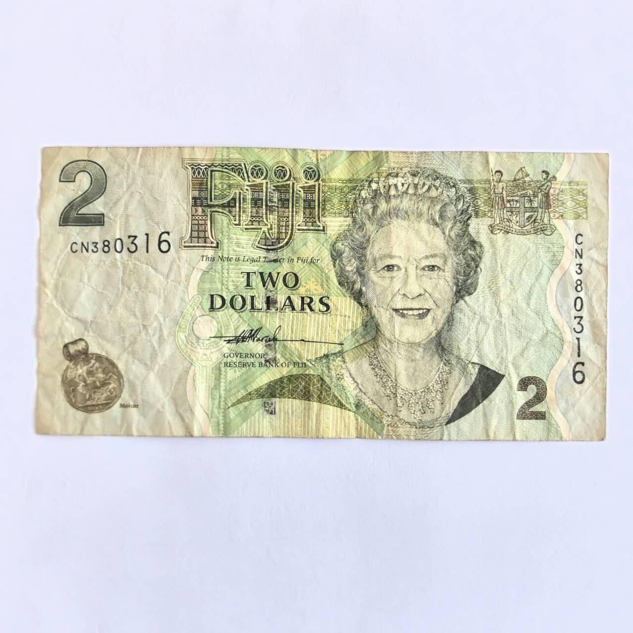 各国外币第104期 无佣金 斐济2元2007年