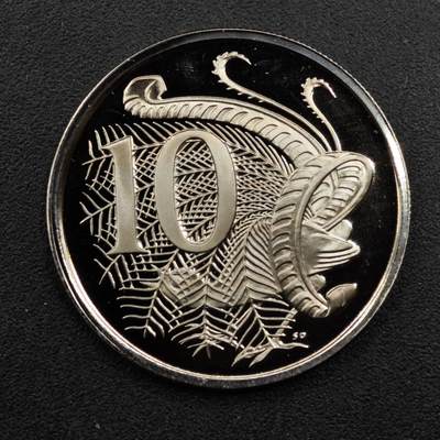 【淘币小摊】限时拍第八百三十五拍  散币批量币场  满百包邮可预留两周  周一统一发货  - 澳大利亚1975年10分精制镍币