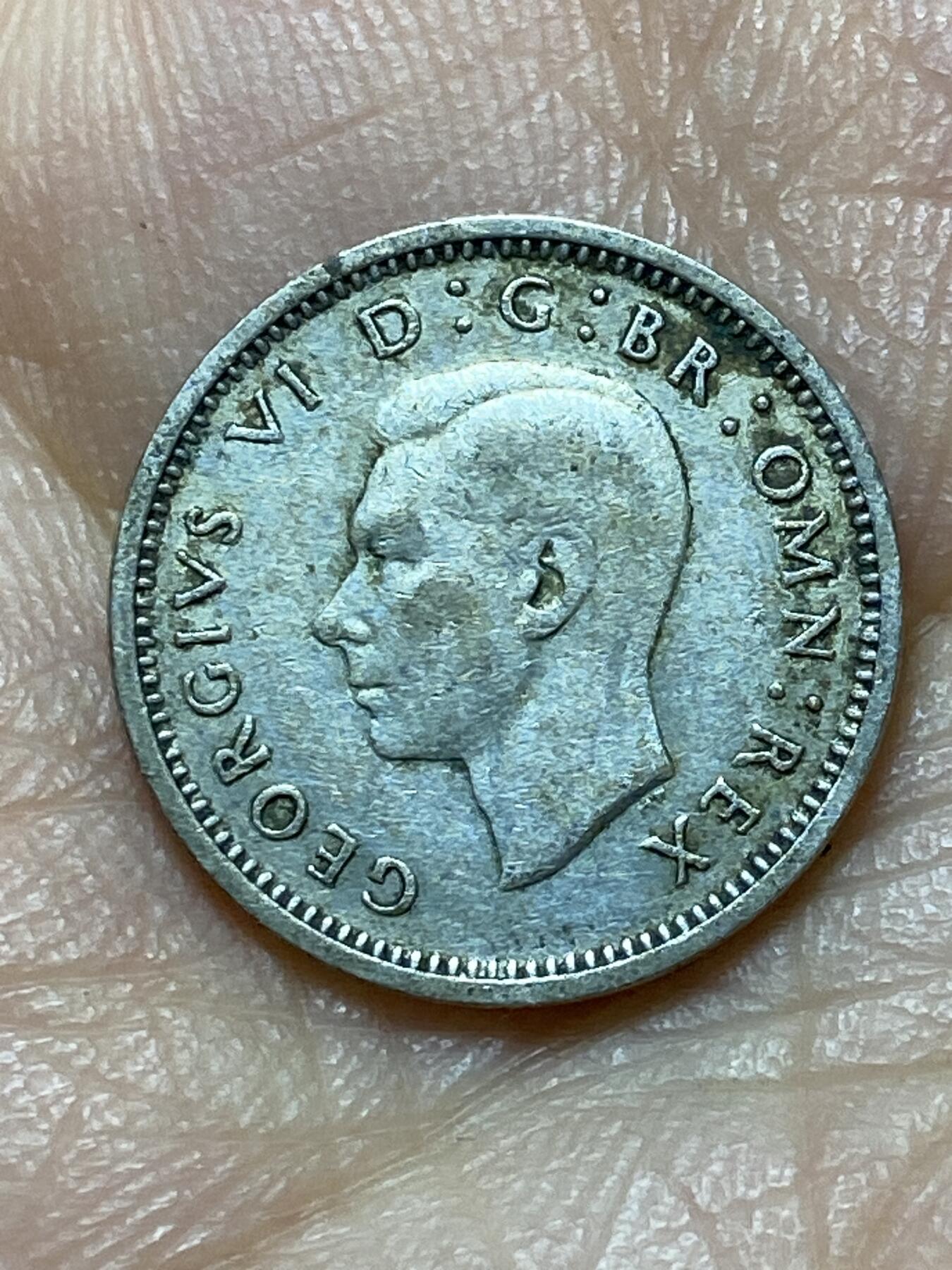 2025年第一百四十四场(总第一百七十场）品种丰富英国一线回流散币年末特拍场第一场(免佣金) 英国🇬🇧1938年3便士银币(乔治六世第一版，500银)