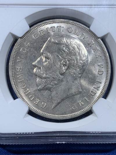 《竞宝斋》第449场 周日，周一，周二  3场连拍 （全场包邮，欢迎送拍） NGC MS63 英国1935年木马剑 光感很好