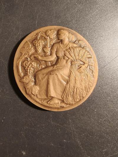 老王徽章第171期 - 法国农业部农业竞赛大铜章     直径50mm    重量70.5g